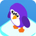 紫色企鹅躲鲸鱼