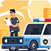 拼一拼卡通警车