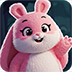 救援毛茸茸的粉红兔