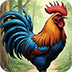救援精力充沛的公鸡
