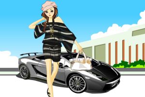 按此进入游戏女孩与新车