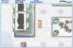 按此进入游戏铲雪车找礼物