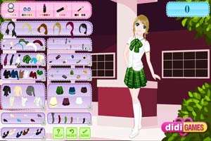 按此进入游戏女生校园制服