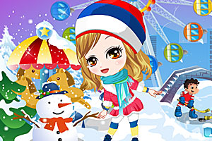 按此进入游戏打雪仗女孩