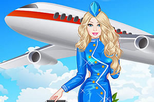 按此进入游戏芭比空姐换装秀