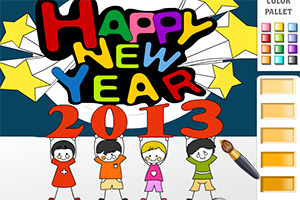 按此进入游戏新年填颜色