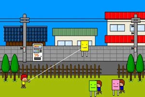 按此进入游戏小孩放风筝