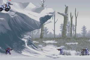 按此进入游戏雪地的战斗