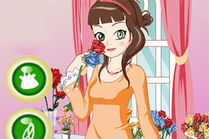 按此进入游戏花店姑娘装扮